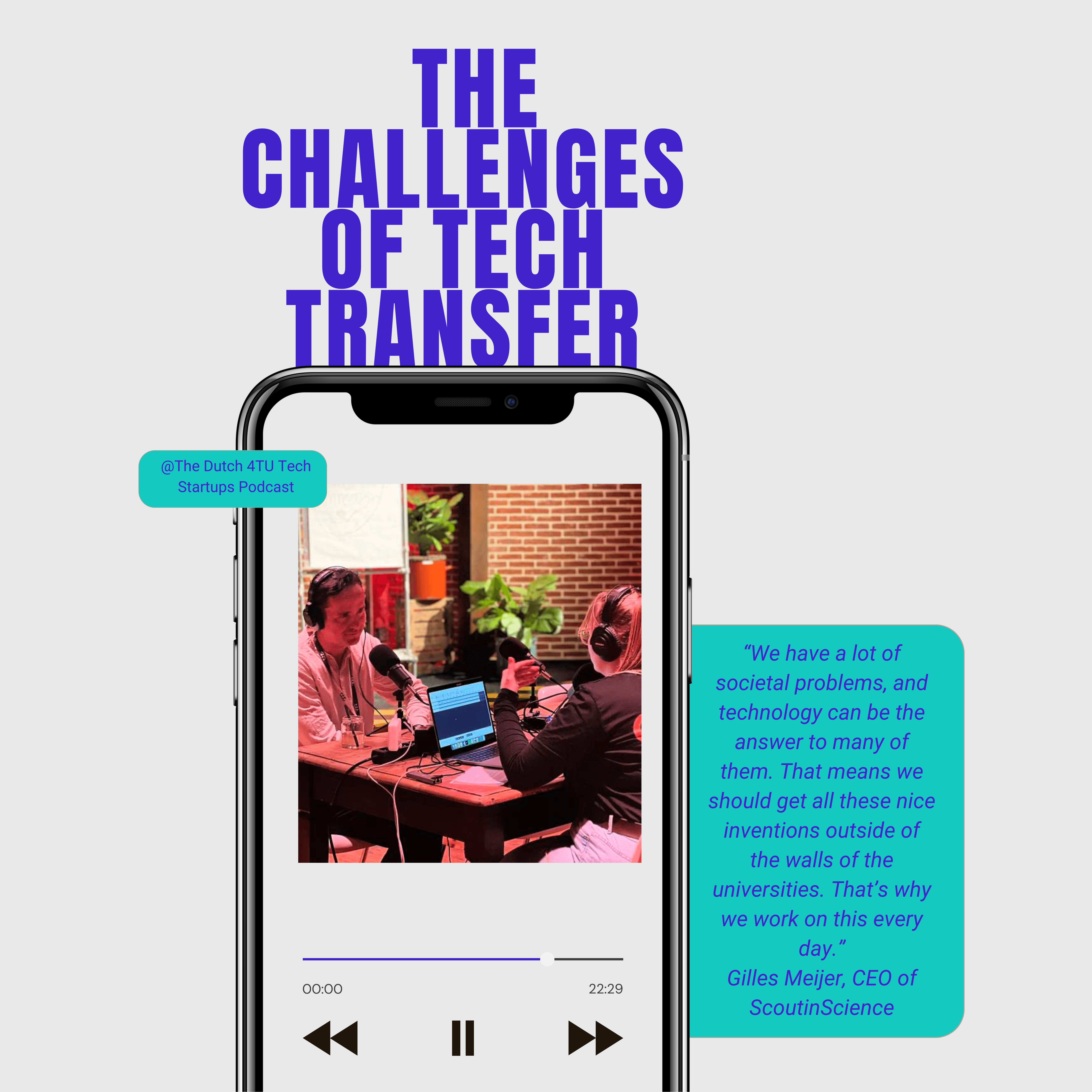 The challenges of tech transfer | 4TU Podcast with ScoutinScience